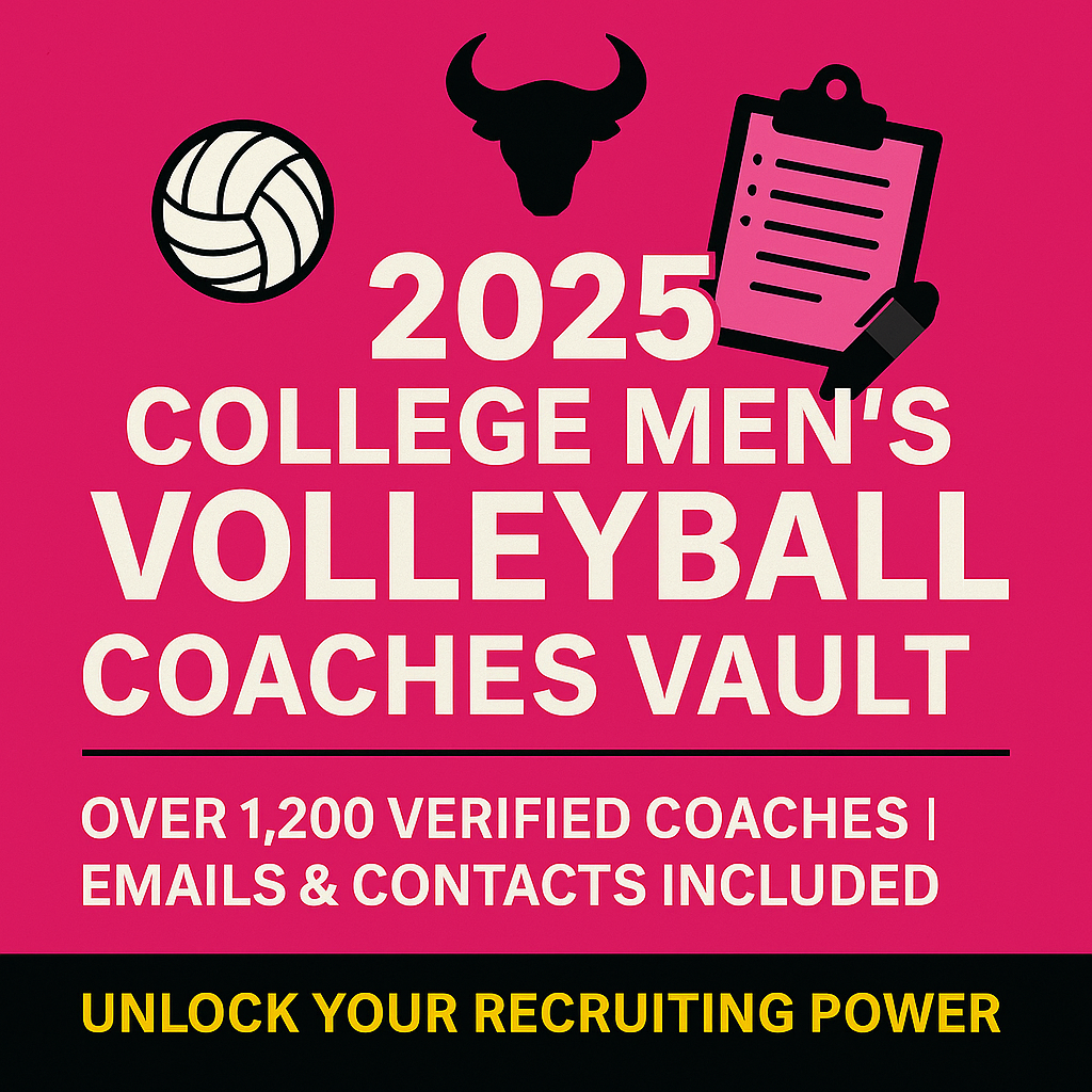 2025 Collegiate Men’s Volleyball Coaches Contact Vault