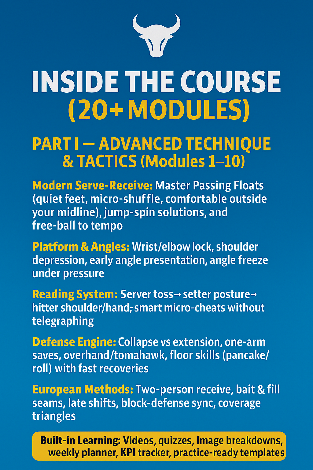Elite Libero Masterlcass: Modern Techniques, Master Passing Floats, and European Methods